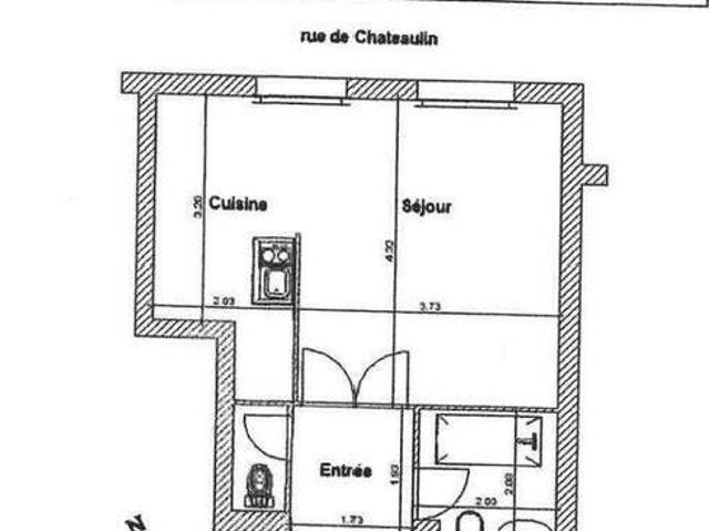 Appartement 1 pièce 44000 Nantes ILE DE VERSAILLES Réf: 11565
