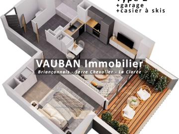 Appartement 1 pièce 49 m²