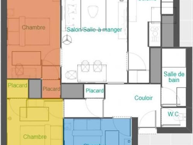 Appartement 1 pièce, 70 m² à louer à Toulouse 31300