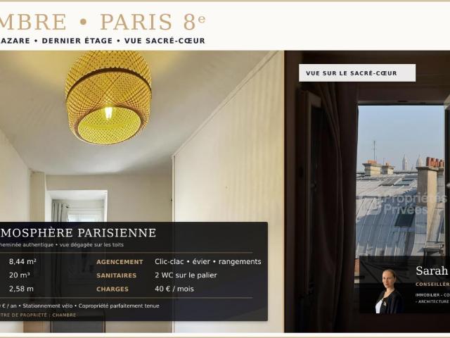 Appartement 1 pièce 8 m²
