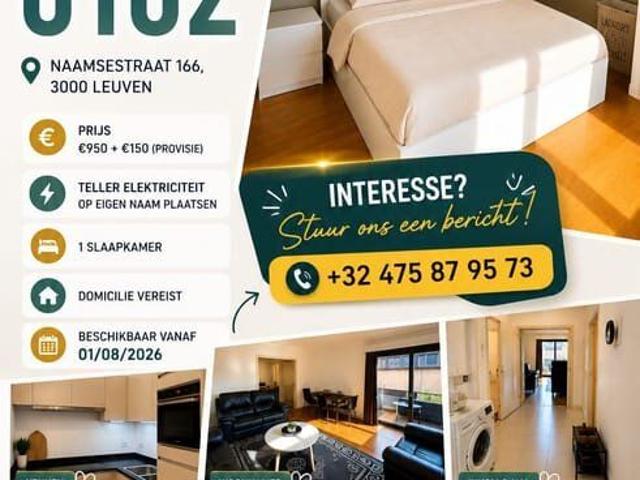 Appartement 1 slaapkamer te huur in Leuven