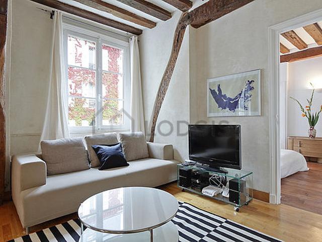 Appartement 2 chambres meublé avec concierge Le Marais Paris 3°