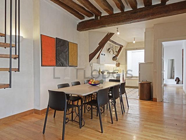 Appartement 2 chambres meublé avec concierge Le Marais Paris 3°