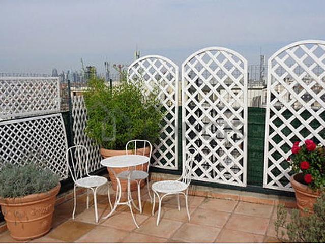 Appartement 2 chambres meublé avec terrasse, ascenseur et cheminée Ternes Paris 17°