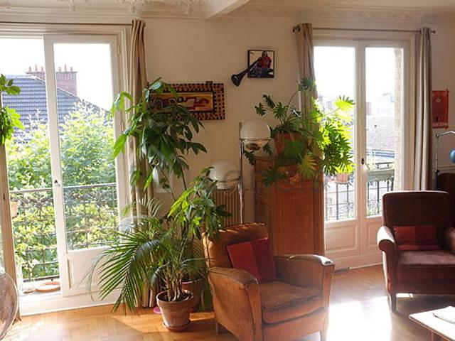 Appartement 2 chambres meublé avec terrasse et piano Gambetta Paris 20°