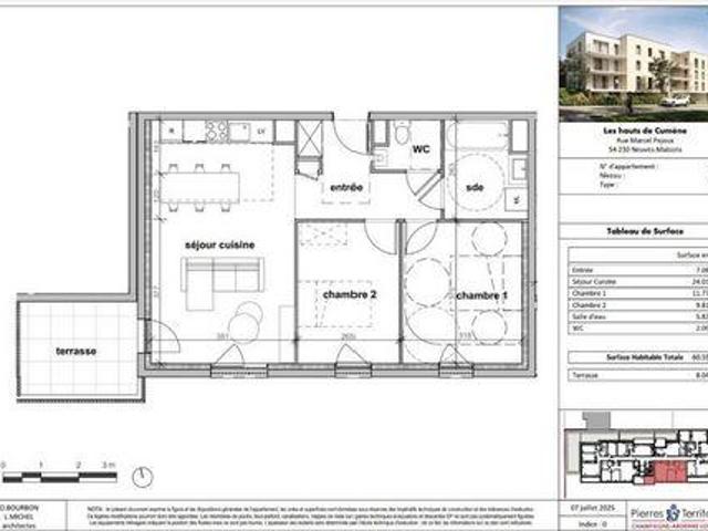 Appartement 2 chambres, Neuves Lorraine 54230 DS100852750