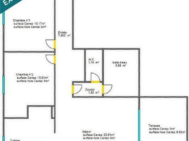 Appartement 2 chambres, Apt Provence 84400 DS105786164