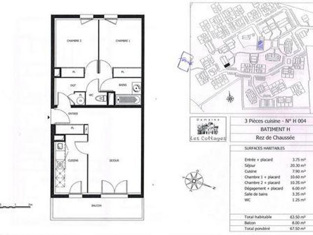 Appartement 2 chambres, La Riviere Basse 14600 DS103376972