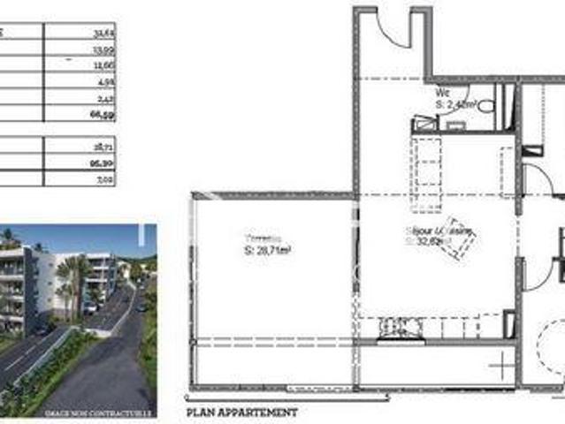 Appartement 2 chambres, Le Marin Rhône 97290 ES105866058