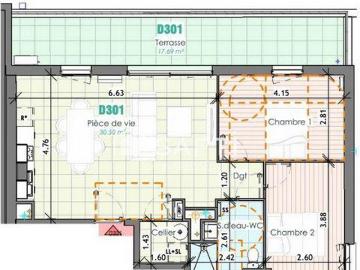 Appartement 2 chambres, Le Loroux Pays de la Loire 44430 DS103383502