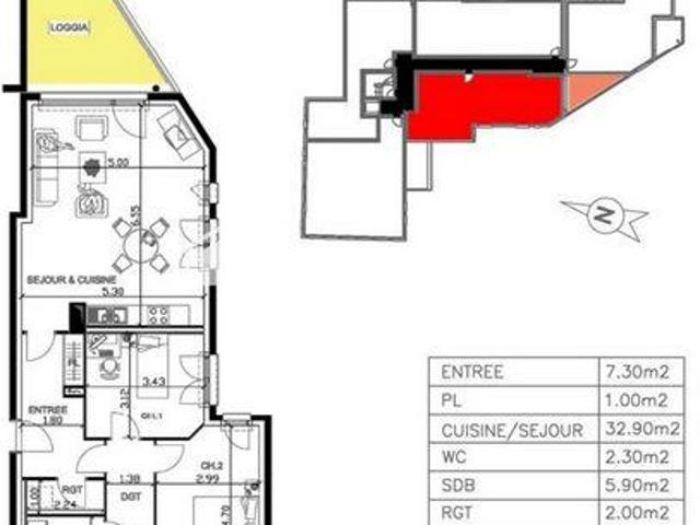 Appartement 2 chambres, Lexy Lorraine 54720 ES101276236