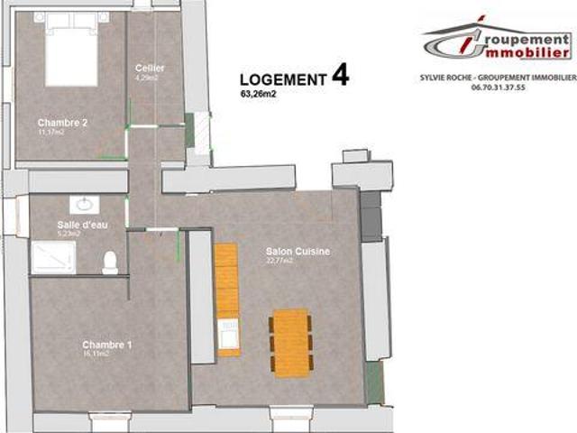 Appartement 2 chambres, Sérignan Du Comtat Provence Alpes Côte d'Azur 84830 DS96312033