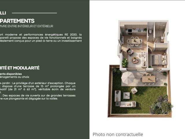 Appartement 2 pièces 43,24 m2