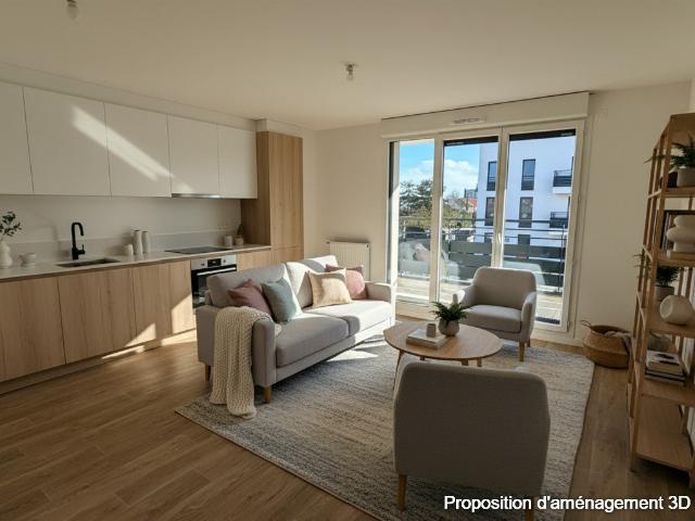 Appartement 2 pièces 43 m²