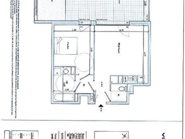 Appartement 2 pièces 43 m²
