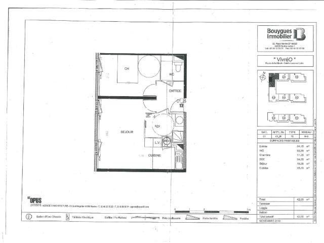 Appartement 2 pièces 43 m²