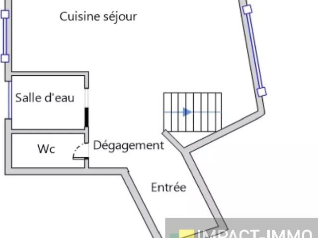 Appartement 2 pièces 43 m²