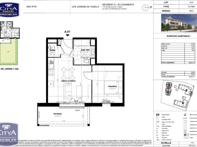 Appartement 2 pièces 40 m²