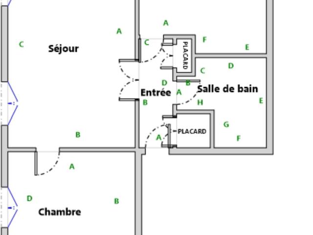 Appartement 2 pièces 40 m²