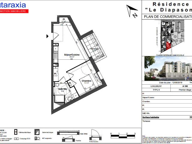 Appartement 2 pièces 40 m²