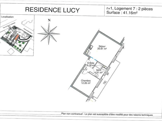 Appartement 2 pièces 41 m²