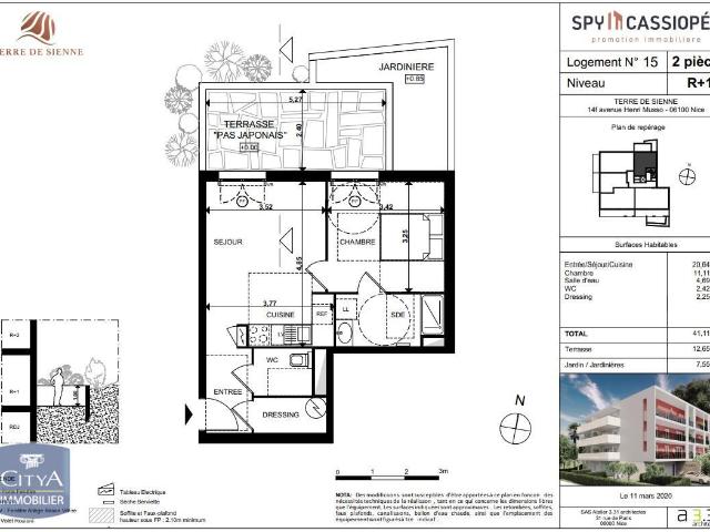 Appartement 2 pièces 41 m²