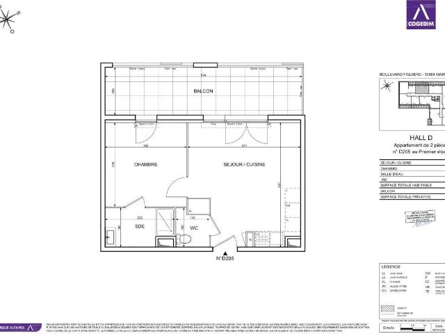 Appartement 2 pièces 41 m²