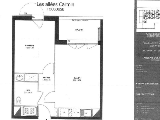 Appartement 2 pièces 41 m²