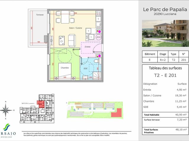 Appartement 2 pièces 41 m²