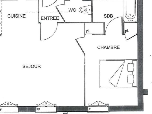 Appartement 2 pièces 41 m²