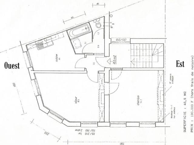 Appartement 2 pièces, 42 m² à louer à Lille 59000