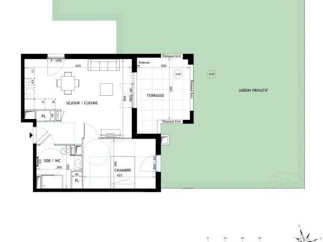 Appartement 2 pièces 42 m²