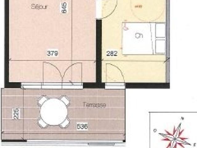 Appartement 2 pièces 42 m²