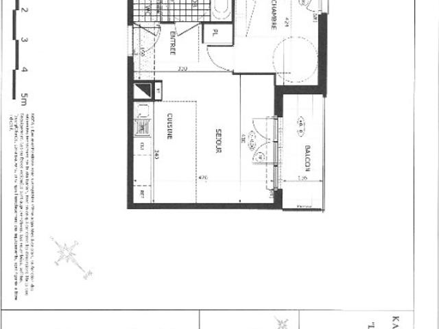 Appartement 2 pièces 42 m²