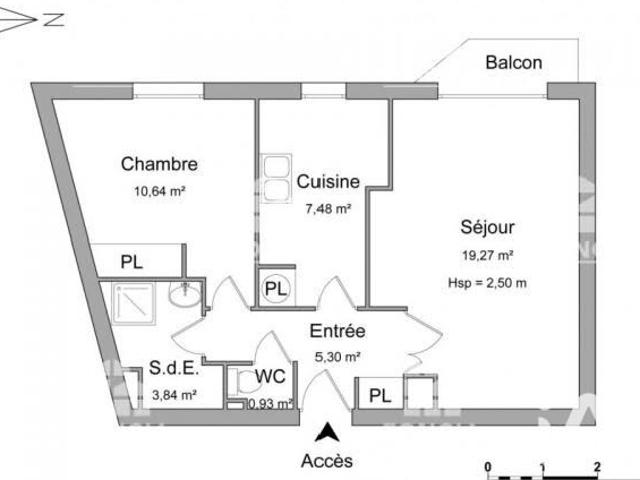 Appartement 2 pièces, 47 m² à louer à Évreux 27000