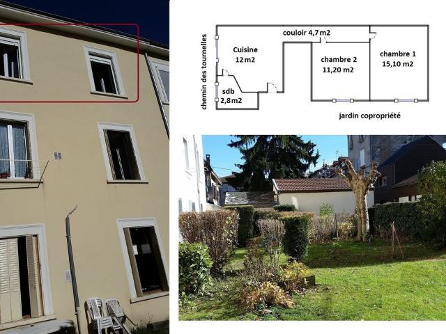 Appartement 2 pièces, 47 m² à louer à Grenoble 38000