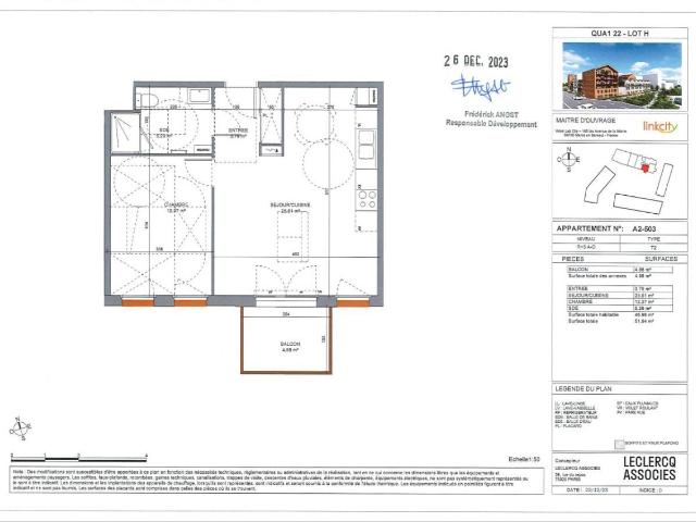Appartement 2 pièces 47 m²