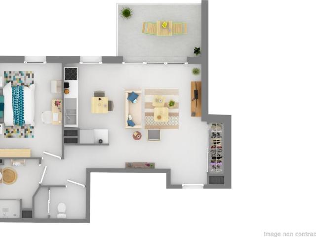 Appartement 2 pièces 47 m²