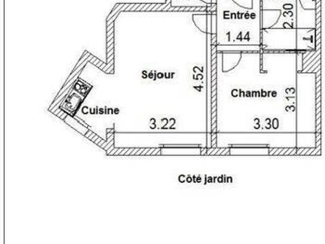 Appartement 2 pièces 44000 Nantes ILE DE VERSAILLES Réf: 12075