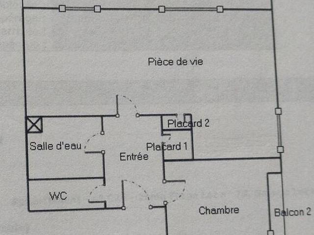 Appartement 2 pièces 44300 Nantes Réf: 12243