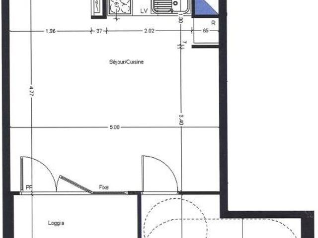 Appartement 2 pièces 44 m²