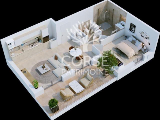 APPARTEMENT 2 PIECES 45.8 m2 PROPRIANO
