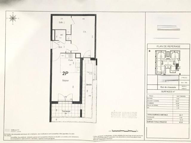 Appartement 2 pièces, 45 m² à louer à Vaires sur Marne 77360