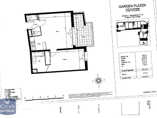 Appartement 2 pièces 45 m²