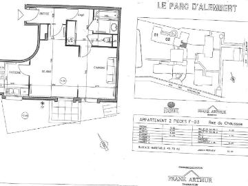 Appartement 2 pièces 45 m²