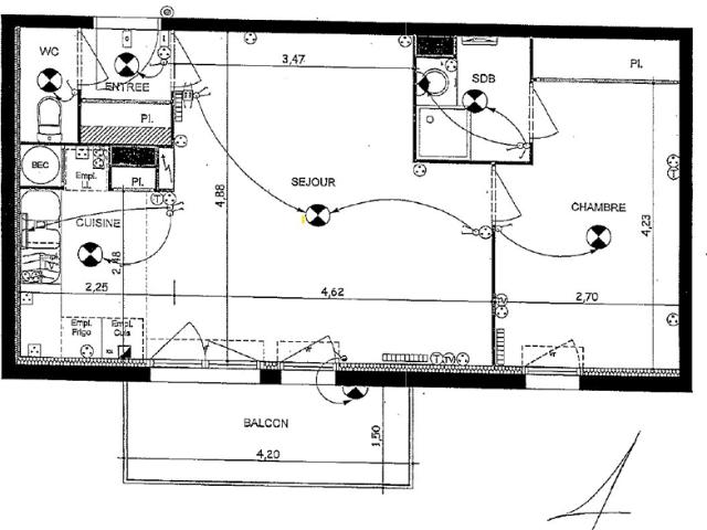 Appartement * 2 Pièces * 45 M² * 44230 Saint Sebastien Sur Loire * 547 * 50 * 597