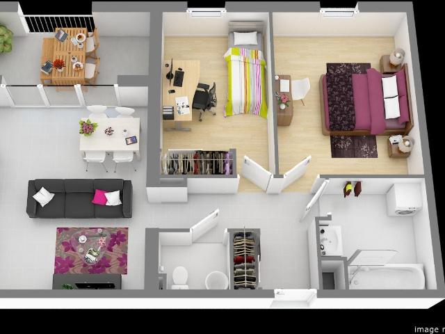 Appartement 2 pièces 45 m²