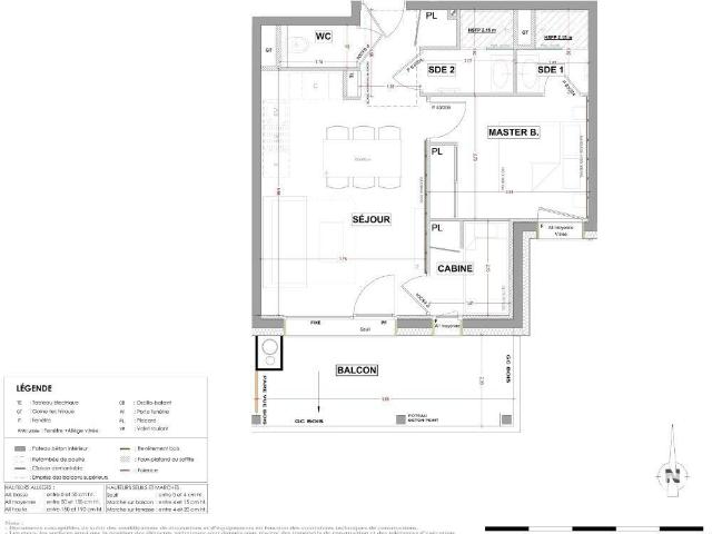 Appartement 2 pièces 45 m²