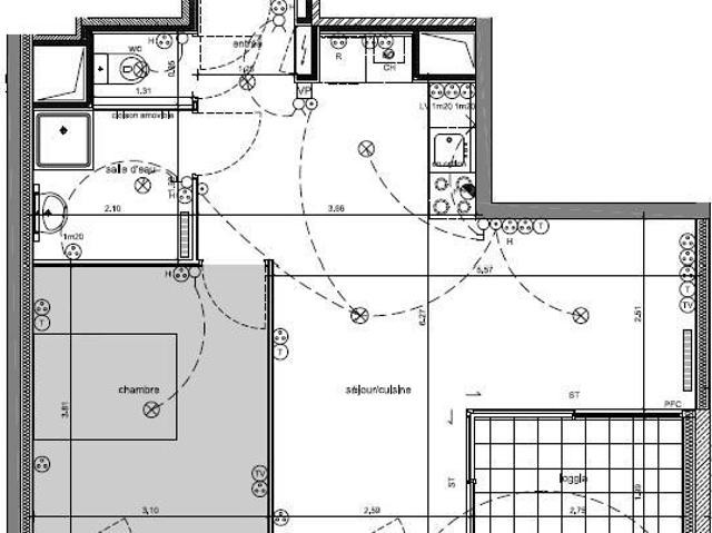 Appartement 2 pièces 45 m²