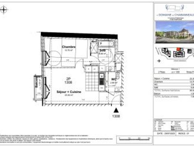 Appartement 2 pièces 46.4 m²